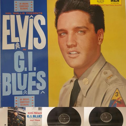 VINTAGE/RETRO LP-VINYL "ELVIS IN G.I BLUS 1960/1983 - NL 83735"