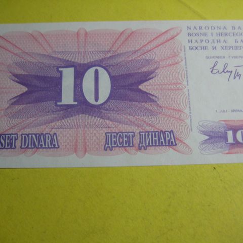 10 Dinara Bosnia UNC