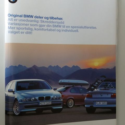 1997/98 BMW Orginal Deler og Tilbehør -brosjyre.