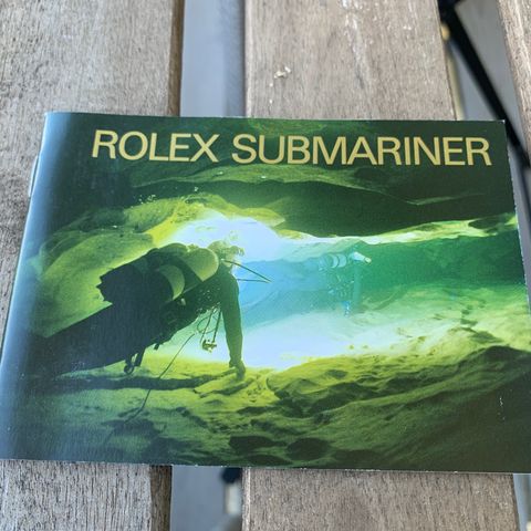 Rolex Submariner booklet - år 1999