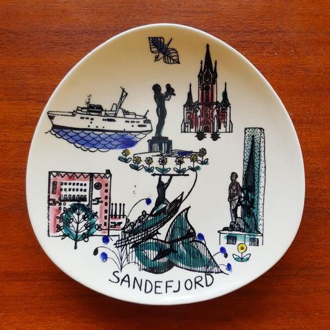 Sandefjord - vintage platte
