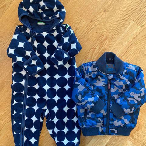 Baby overall polar Lindex 74 / Jakke 12-18mnd