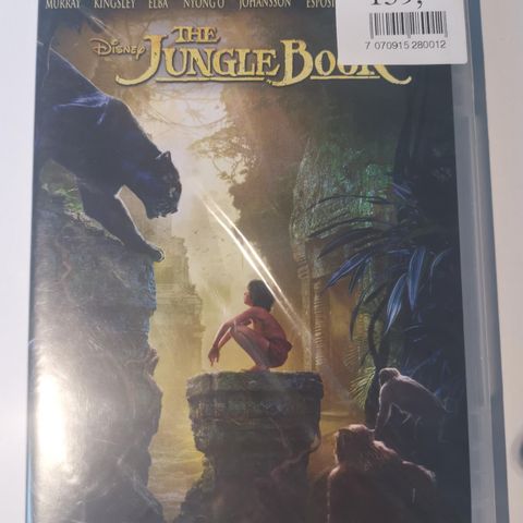 The Jungle Book (DVD 2016, i plast, norsk tekst)