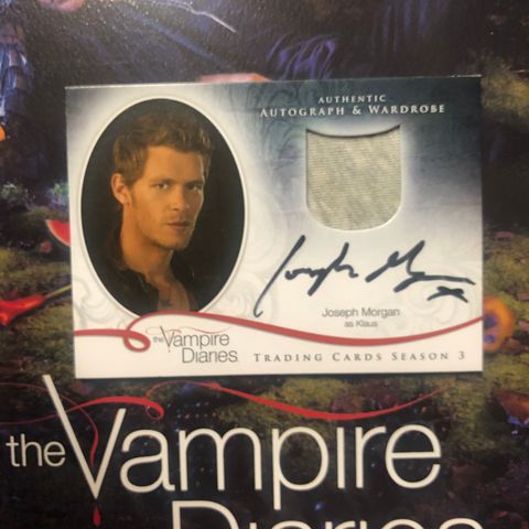 The Vampire Diaries - Joseph Morgan Autograf og Relics