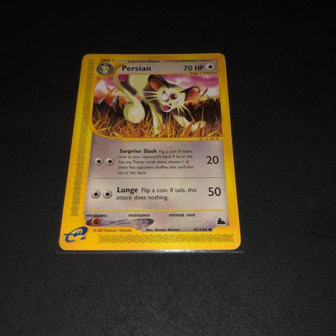 Persian 42/144 vintage pokemonkort