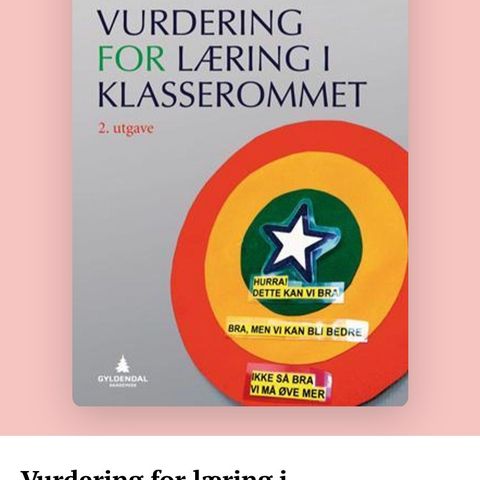 Vurdering for læring i klasserommet