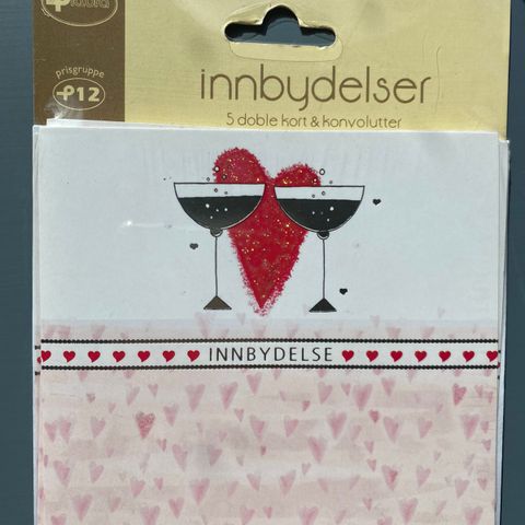 innbydelser 5 pk