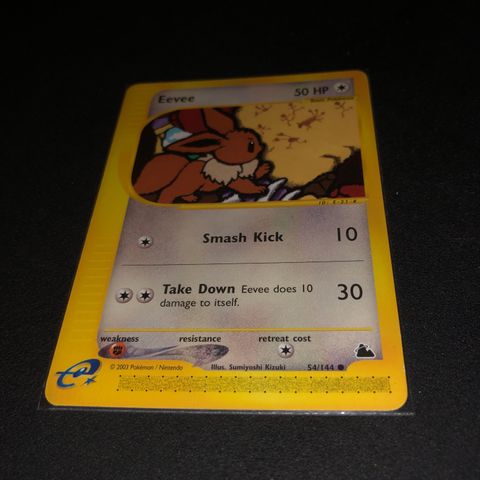 Eevee 54/144 vintage pokemonkort