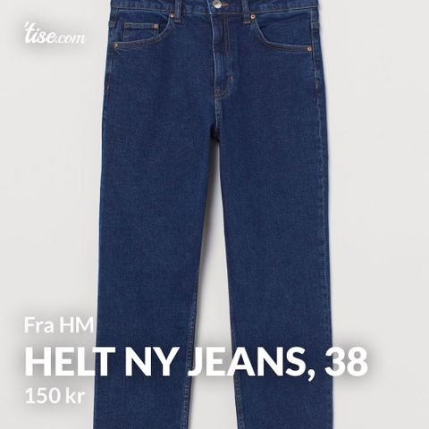 Helt NY, ubrukt jeans fra HM, str. 38