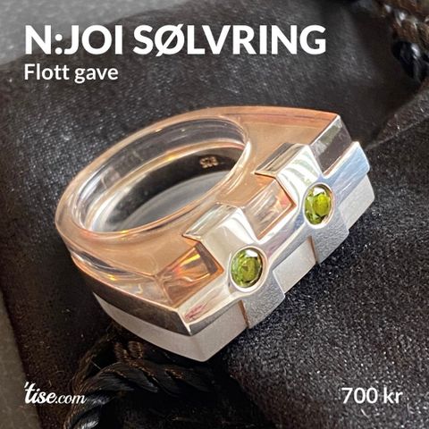 N:JOI sølvring - fin gave!