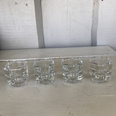 4 stk telys glass