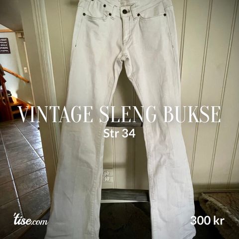 Vintage slengbukse str 34