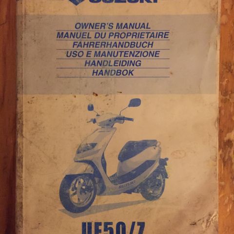 Suzuki UF50Z Owners Manual Orginal