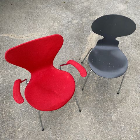 Arne Jacobsen 7’er med armlener + Myran