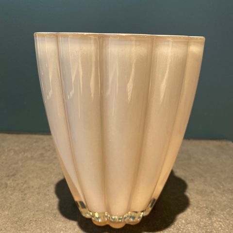 Glassvase beige