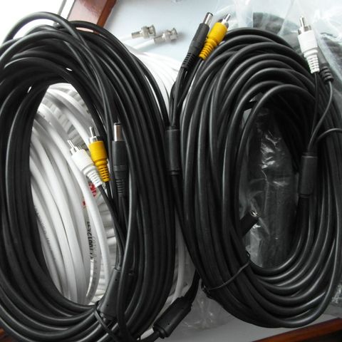 BNC video dc audio strøm kabel 20m.