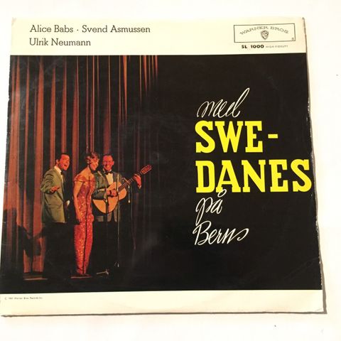 SWE-DANES & BENGT HALLBERGS TRIO / MED SWE-DANES PÅ BERNS - VINYL LP