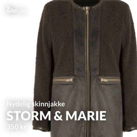 Jakke fra Storm og Marie