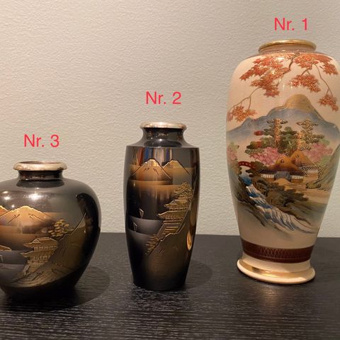 Vintage japanske vaser