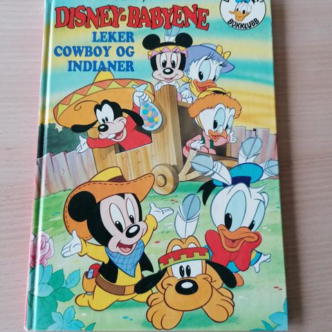 Disney barnebok "Disney babyene - Leker Cowboy og indianer"