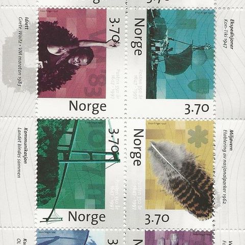 Frimerker Posten 350år 1997