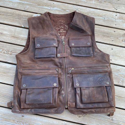 Skinn vest