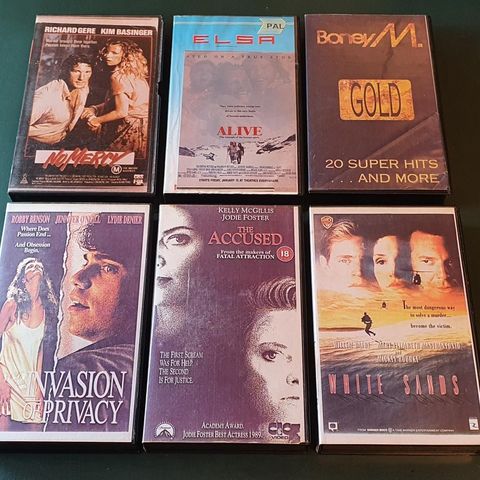 6 stk VHS Filmer (ELSA)