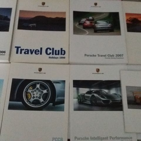 PORSCHE Travel Club m/m -brosjyrer.