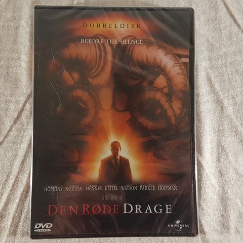 The Red Dragon DVD Dobbeldisk utgave ny forseglet norsk tekst