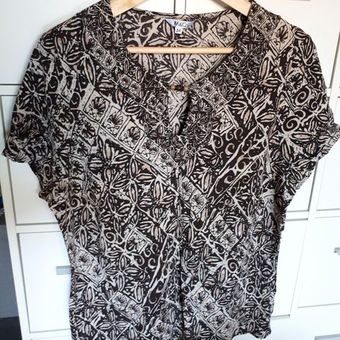 M&Co. brun bluse topp str. L