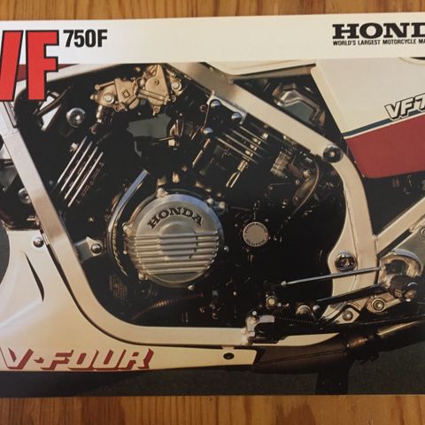 Honda VF750F Brosjyre Orginal Ny