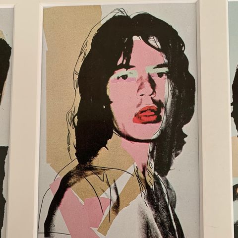 Andy Warhol / Mick Jagger / Castelli / 1975 -announcement cards New York