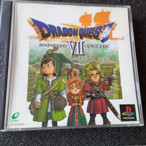 Playstation Dragonquest VII spill tilsalgs