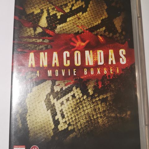 Anacondas - 4 movie boxset (DVD, norsk tekst)