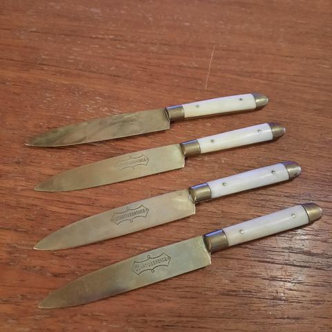 4 stk pene fruktkniver - Uchatius Bronce - 143 mm