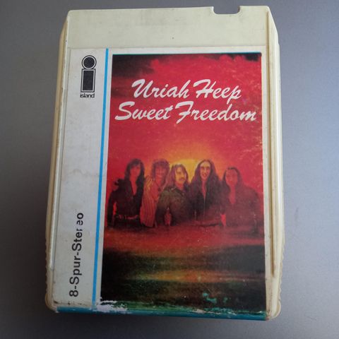 Uriah Heep "Sweet Freedom" 8 spors kassetter.