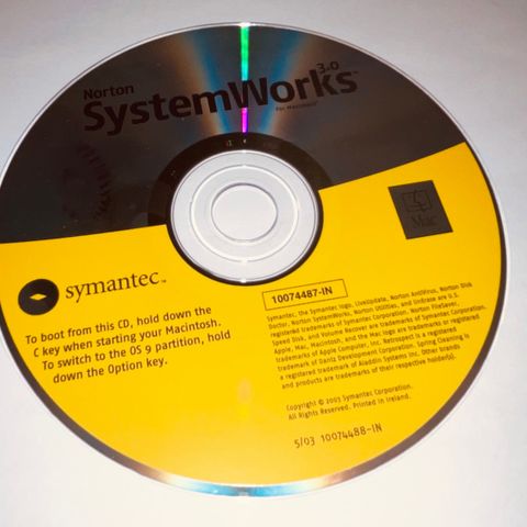 Symantec SystemWorks 3 for Apple Macintosh