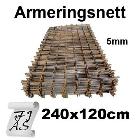 Armeringsnett K131 120x240 cm