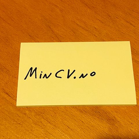 MinCV.no