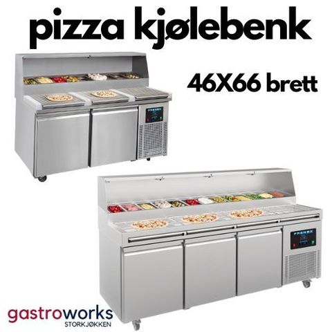 Pizza kjølebenk for 46x66 brett fra Gastroworks
