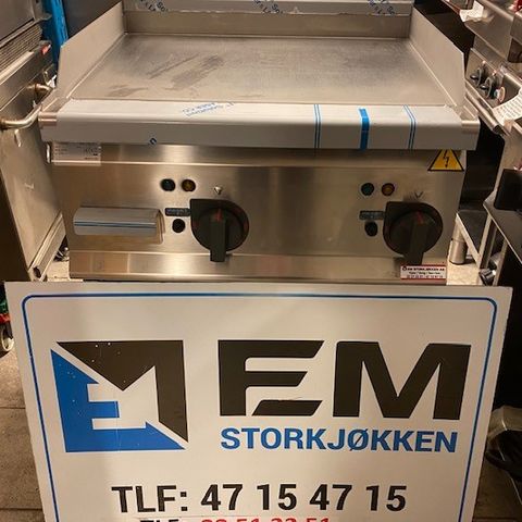 NY FLATGRILL -40% BERTOS 60CM 400V-230V fra EM Storkjøkken