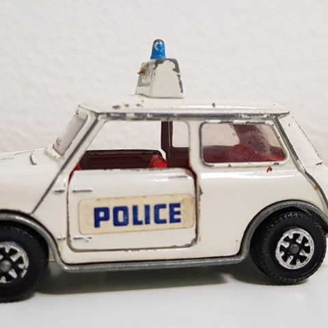 Mini Cooper S Police Car. Dinky Toys No. 250. Made in England 1973-1975