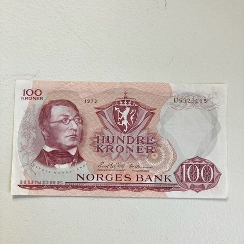 100 kr seddel 1973 U