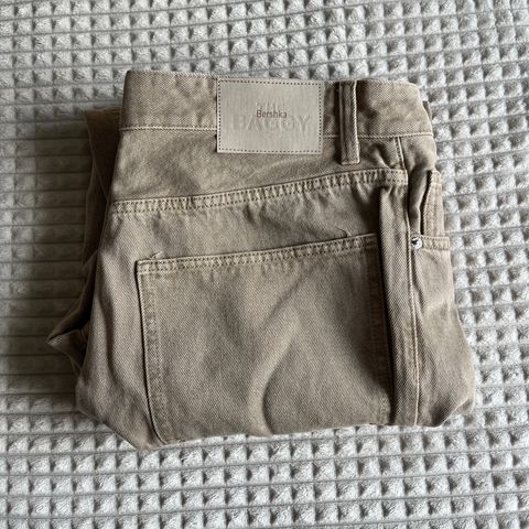 Grå/beige baggy jeans