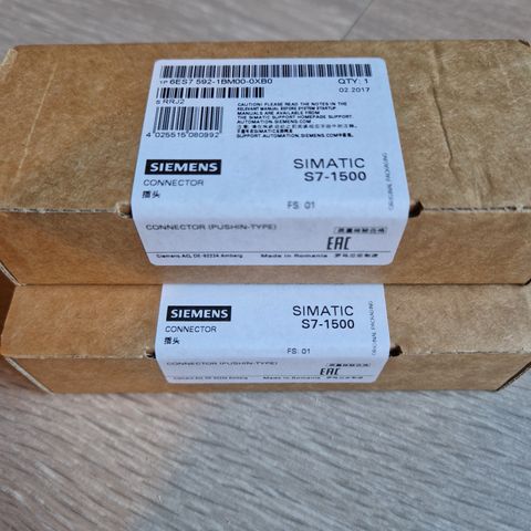 Siemens PLS S7-1500 tilkoblingsklemmer 6ES7592-1BM00-0XB0