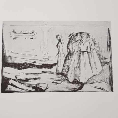 Edvard Munch - Piker på stranden II (plakat)