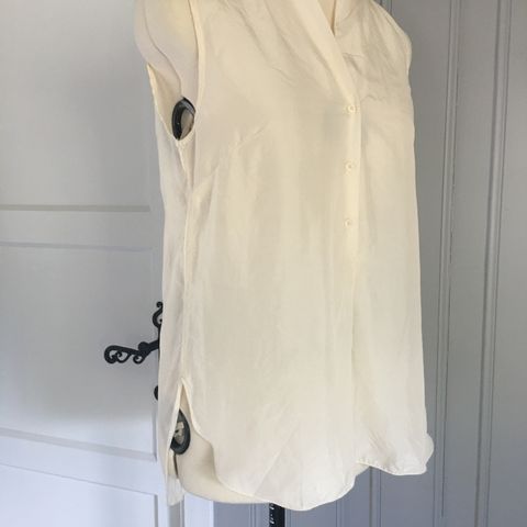 Saint Tropez bluser 100% silke, str S