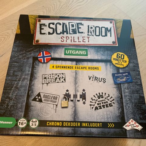 Escape Room UÅPNET