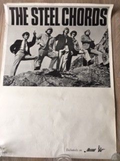 The Steel Chords. Konsertplakat fra 1960-tallet.