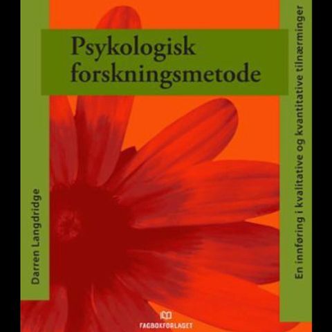 Psykologiske forskningsmetoder bok